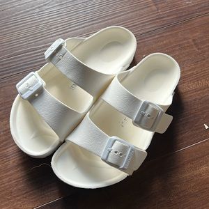 White Birkenstock Sandals